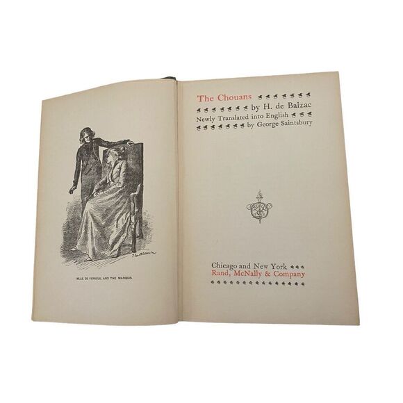 The Chouans By Honore de Balzac Hardcover Book Novel - Picture 8 of 14